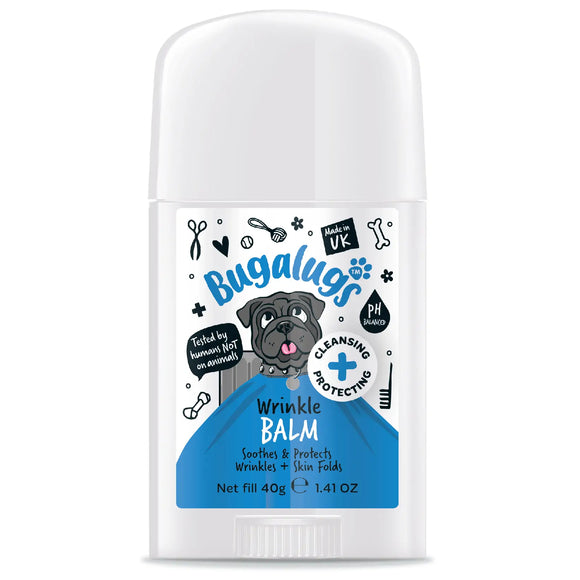 Bugalugs Wrinkle Balm 40g – Soothing Protective Balm with Natural Oils, Skin Fold and Paw Care