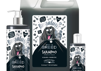 Bugalugs Best in Breed Cleansing Shampoo – Activated Carbon Formula, 5L Salon Size