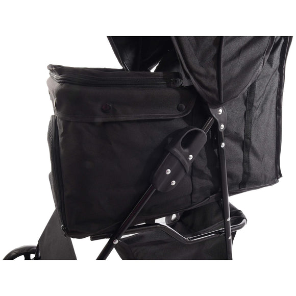 Flamingo Buggy Anda Black – Comfortable Lightweight Foldable Stroller with Smooth Rolling Wheels