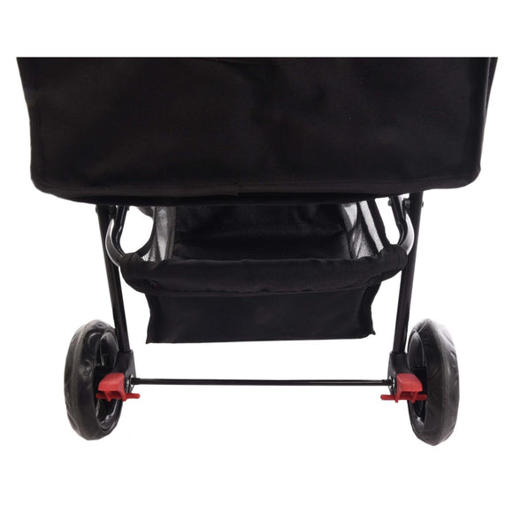 Flamingo Buggy Anda Black – Comfortable Lightweight Foldable Stroller with Smooth Rolling Wheels
