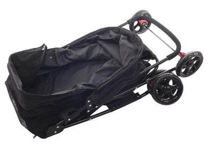Flamingo Buggy Anda Black – Comfortable Lightweight Foldable Stroller with Smooth Rolling Wheels