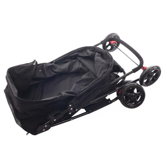 Flamingo Buggy Anda Black – Comfortable Lightweight Foldable Stroller with Smooth Rolling Wheels