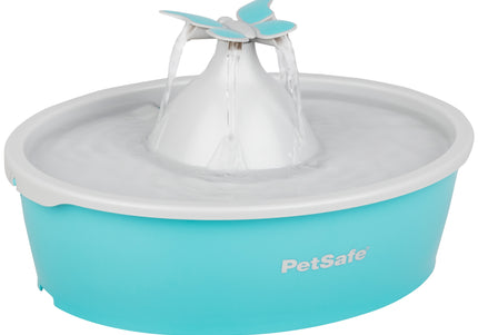 PetSafe Drinkwell Butterfly Water Fountain 1.5L – Quiet Flow Design with Decorative Top