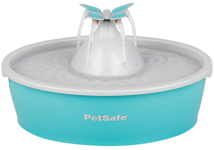 PetSafe Drinkwell Butterfly Water Fountain 1.5L – Quiet Flow Design with Decorative Top