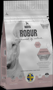 Robur Sensitive Single Protein Salmon and Rice – Balanced Adult Dog Food, 12.5 kg Bag