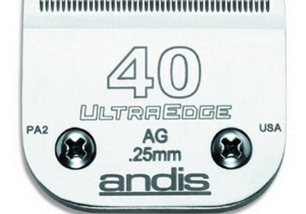 Andis UltraEdge No. 40 Surgical Blade – 0.25mm Precision Steel, Durable Cutting Edge
