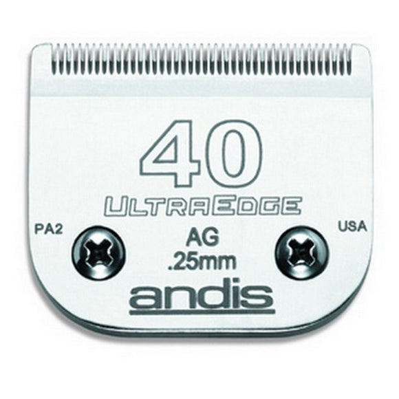 Andis UltraEdge No. 40 Surgical Blade – 0.25mm Precision Steel, Durable Cutting Edge