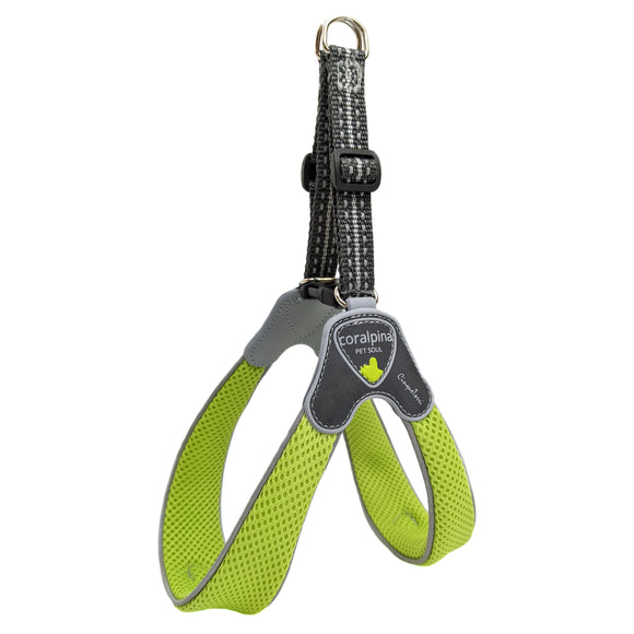 Coralpina Cinquetorri Mesh Harness Green – Lightweight Adjustable Design, Breathable Comfort for Small and Medium Breeds