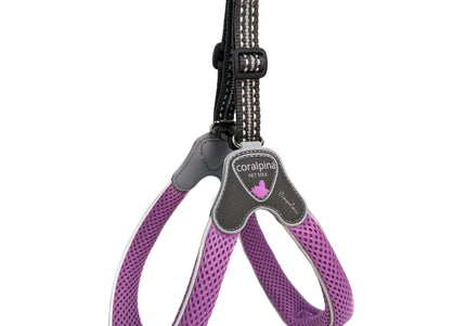 Coralpina Cinquetorri Mesh Harness Lilac – Lightweight Breathable Design, Purple, Size 7