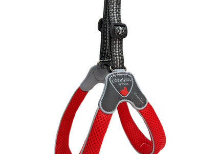 Coralpina Cinquetorri Mesh Harness Red – Lightweight Breathable Design, Small to Medium Size