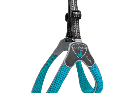 Coralpina Cinquetorri Turquoise Mesh Harness – Lightweight Adjustable Design, Size 7