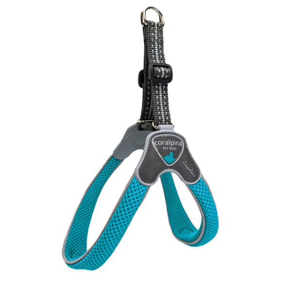 Coralpina Cinquetorri Turquoise Mesh Harness – Lightweight Adjustable Design, Size 7