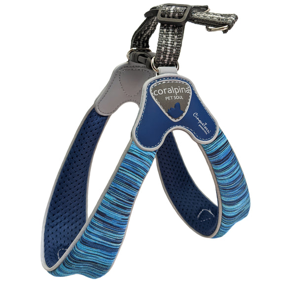 Coralpina Powermix Blue Melange Harness – Lightweight Adjustable Design, Breathable Comfort, Size 4
