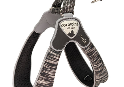Coralpina Powermix Dark Melange Harness – Lightweight Adjustable Black Harness, Size 5