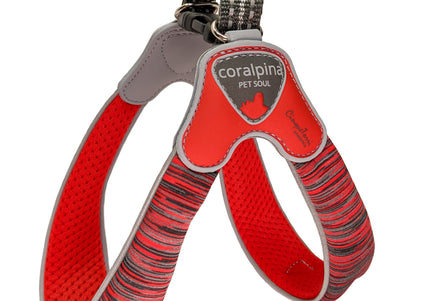 Coralpina Powermix Red Melange Harness – Lightweight Adjustable Design, Comfortable Fit, Small to Medium Size