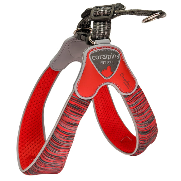 Coralpina Powermix Red Melange Harness – Lightweight Adjustable Design, Comfortable Fit, Small to Medium Size