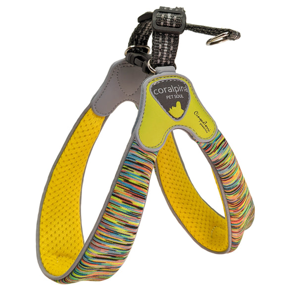 Coralpina Powermix Yellow Melange Harness – Lightweight Adjustable Design, Vibrant Color, Size 5