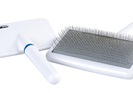 DoggyMan Medium Slicker Brush – Gentle Detangling Tool with Ergonomic Handle for All Coat Types