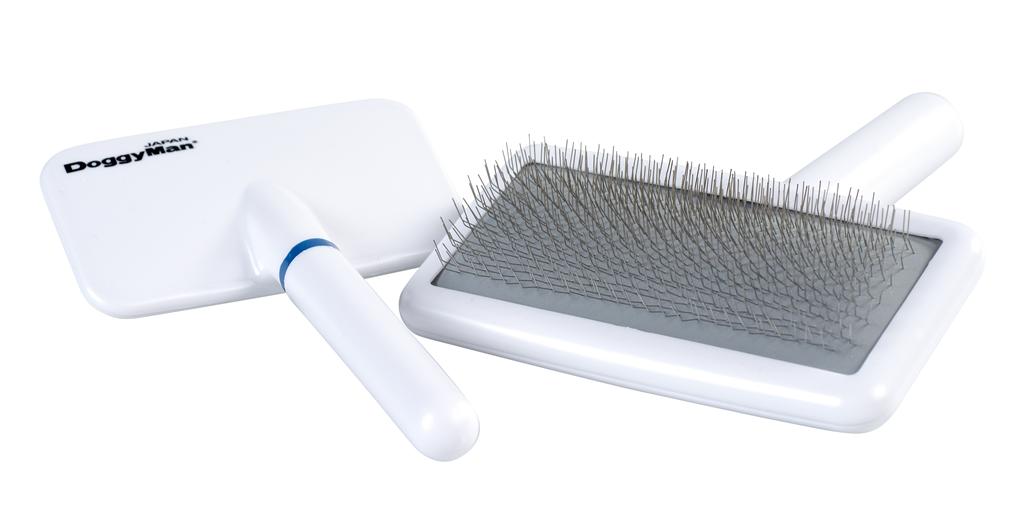 DoggyMan Medium Slicker Brush – Gentle Detangling Tool with Ergonomic Handle for All Coat Types