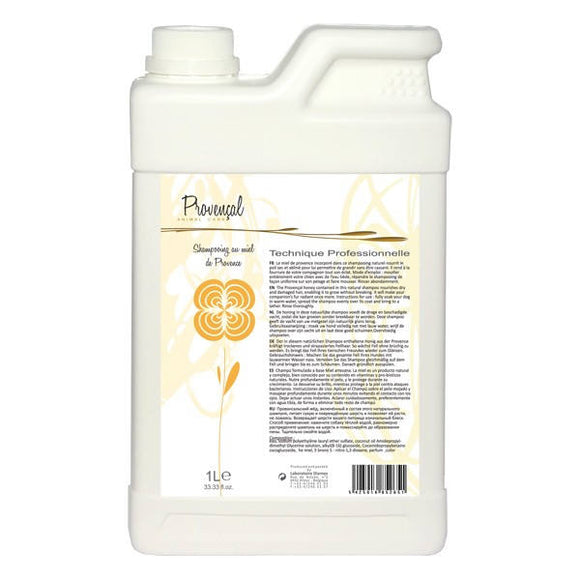 Diamex Provencal Miel Nourishing Shampoo with Honey, Concentrated 1:8 Formula, 1L Bottle