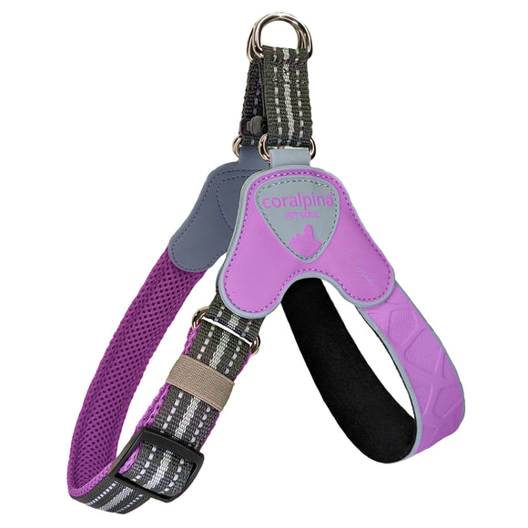 Coralpina Faloria Adjustable Harness Lilac – Soft Ergonomic Fit, Lightweight Design, Purple, Size 2