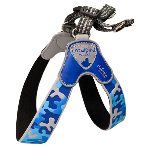 Coralpina Faloria Camouflage Harness Blue – Adjustable Lightweight Design, Durable Comfort Fit