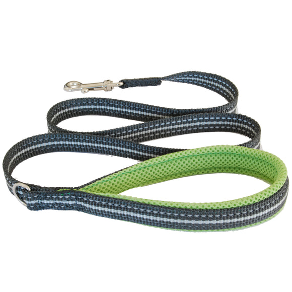 Coralpina Cortina Green Tape Leash – Soft Ergonomic Handle, Durable Nylon Design