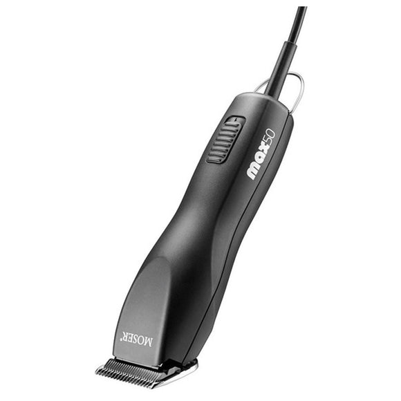 Moser MAX 50 Professional Grooming Clipper – Quiet Operation, 1mm Blade with Attachments