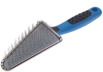 Groom Professional Triangle Soft Slicker Brush – Gentle Triangular Poodle Grooming Tool