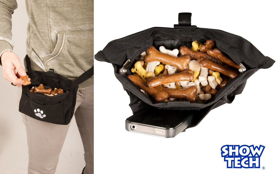 Show Tech Nylon Treat Pouch – Durable Snack Holder with Secure Closure