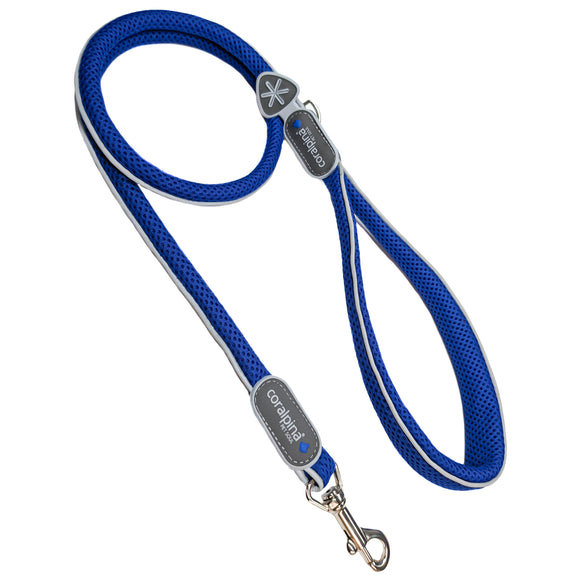 Coralpina Cinquetorri Leash Blue – Lightweight Mesh Lead with Comfortable Grip, 7/8 Inch Width