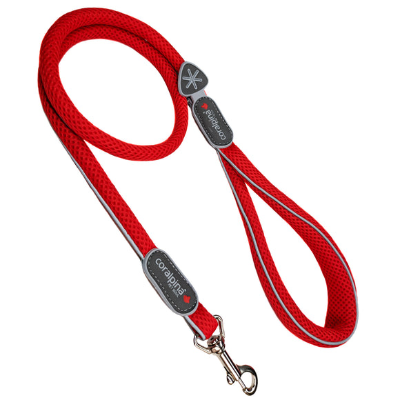 Coralpina Cinquetorri Leash Red – Lightweight Mesh Lead, Breathable and Durable Design