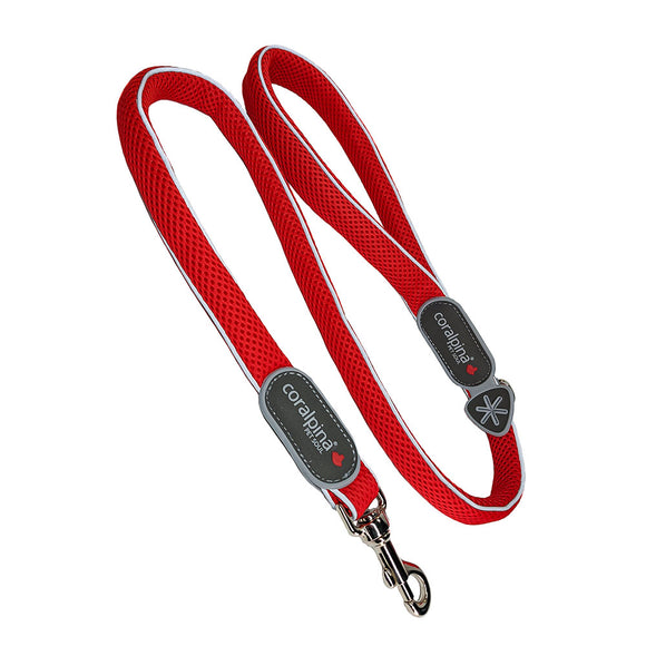 Coralpina Cinquetorri Leash Red – Lightweight Mesh Lead, Breathable and Durable Design