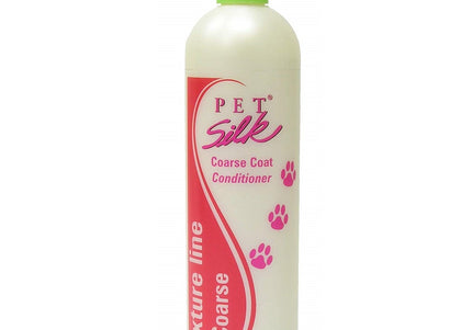 Pet Silk Texturizing Coarse Coat Conditioner 473ml – Volumizing Formula, 1:16 Concentrate for Thick, Dense Coats