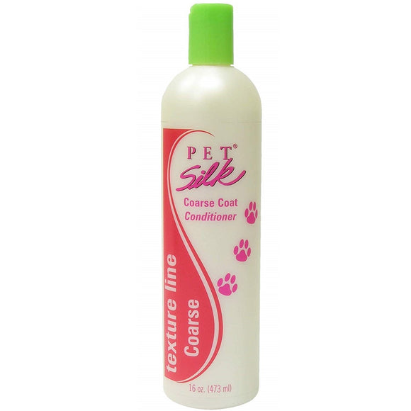 Pet Silk Texturizing Coarse Coat Conditioner 473ml – Volumizing Formula, 1:16 Concentrate for Thick, Dense Coats