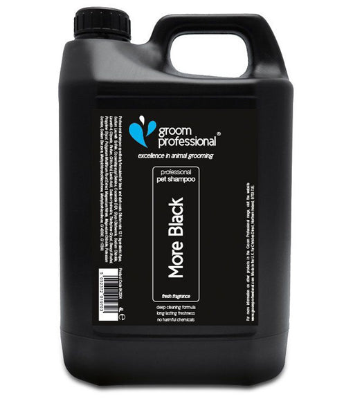 Groom Professional More Black Shampoo – Color-Enhancing Formula for Black and Dark Coats, 4L