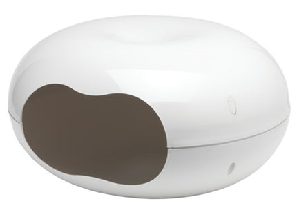 Record Ciambella XXS Modern Cat Bed – Plastic Donut-Shaped Booth, 49x49x27cm