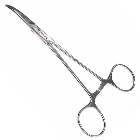 Miranda Ear Forceps 14cm – Curved Stainless Steel Tool, Precision Hair Removal