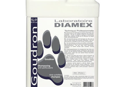 Diamex Goudron Anti-Dandruff Shampoo – Tar and Wheat Protein Concentrate, 1L