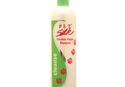Pet Silk Tearless Puppy Shampoo – Gentle Concentrate Formula, Mild Cleanser for Sensitive Coats, 473ml