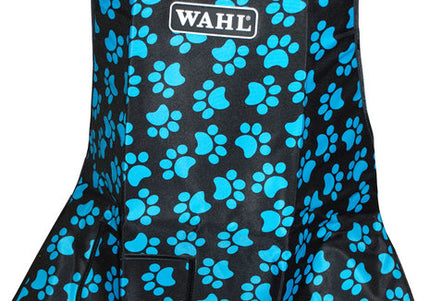 Wahl Black and Turquoise Paw Print Protective Grooming Apron