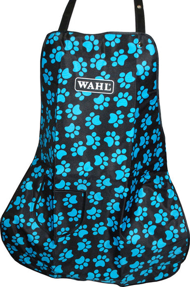 Wahl Black and Turquoise Paw Print Protective Grooming Apron