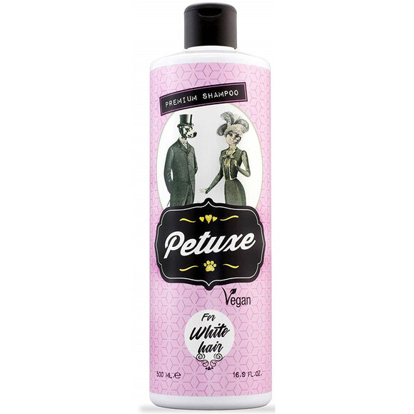 Petuxe White Hair Shampoo – Vegan Formula for White and Light Coats, 500ml