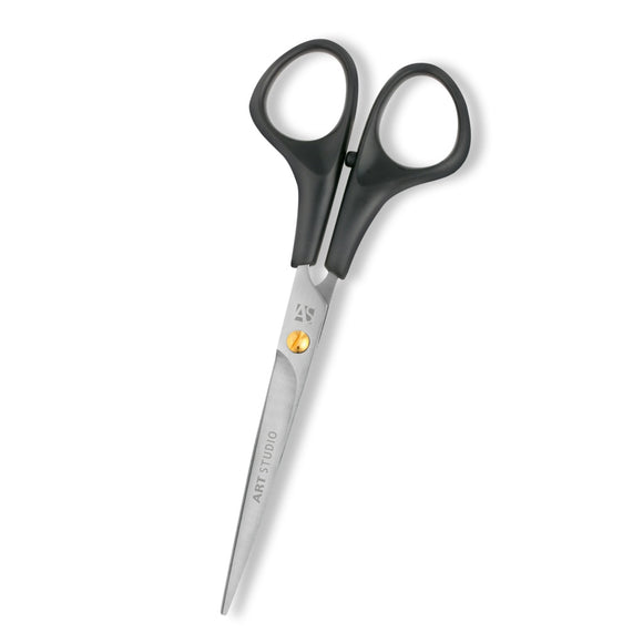 Artero Art Studio Straight Grooming Scissors – 7" Micro-Grind Blade with Ergonomic Plastic Handle