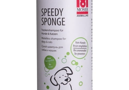 Moser Speedy Sponge Dry Shampoo Spray – Fast-Acting Waterless Formula, 250ml