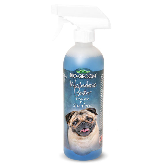 Bio-Groom Waterless Bath Dry Shampoo Spray – Tear-Free, No-Rinse Formula, 473ml