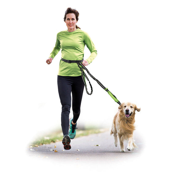 Record Jogging Hip Belt – Adjustable Running Belt with Integrated Leash, Lightweight Design