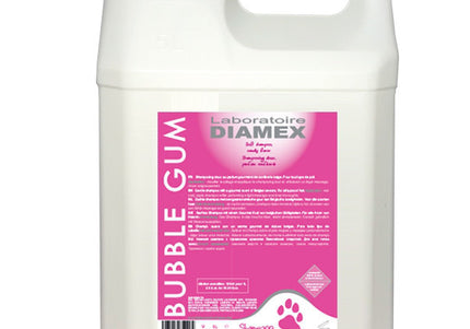 Diamex Bubble Gum Scented Shampoo – Concentrated Formula 1:8, 5L, Suitable All Coat Types