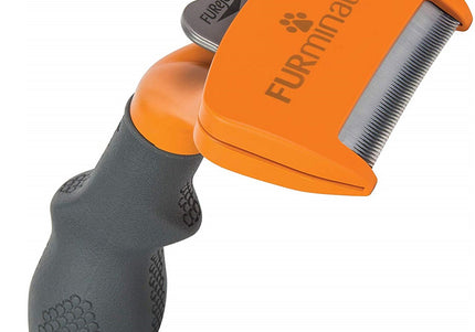 FURminator Short Hair Deshedding Tool – Medium Size, Ergonomic Grip, Reduces Shedding