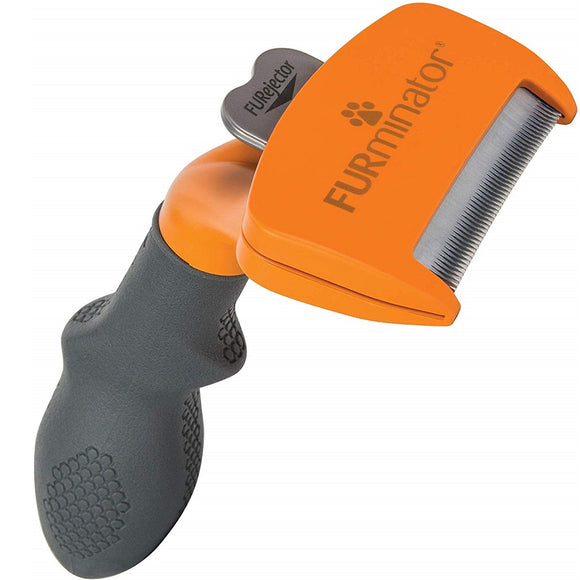 FURminator Short Hair Deshedding Tool – Medium Size, Ergonomic Grip, Reduces Shedding